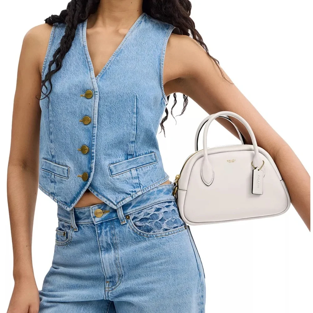 Coach NWT Borough Leather Bowling Bag - Picture 5 of 13